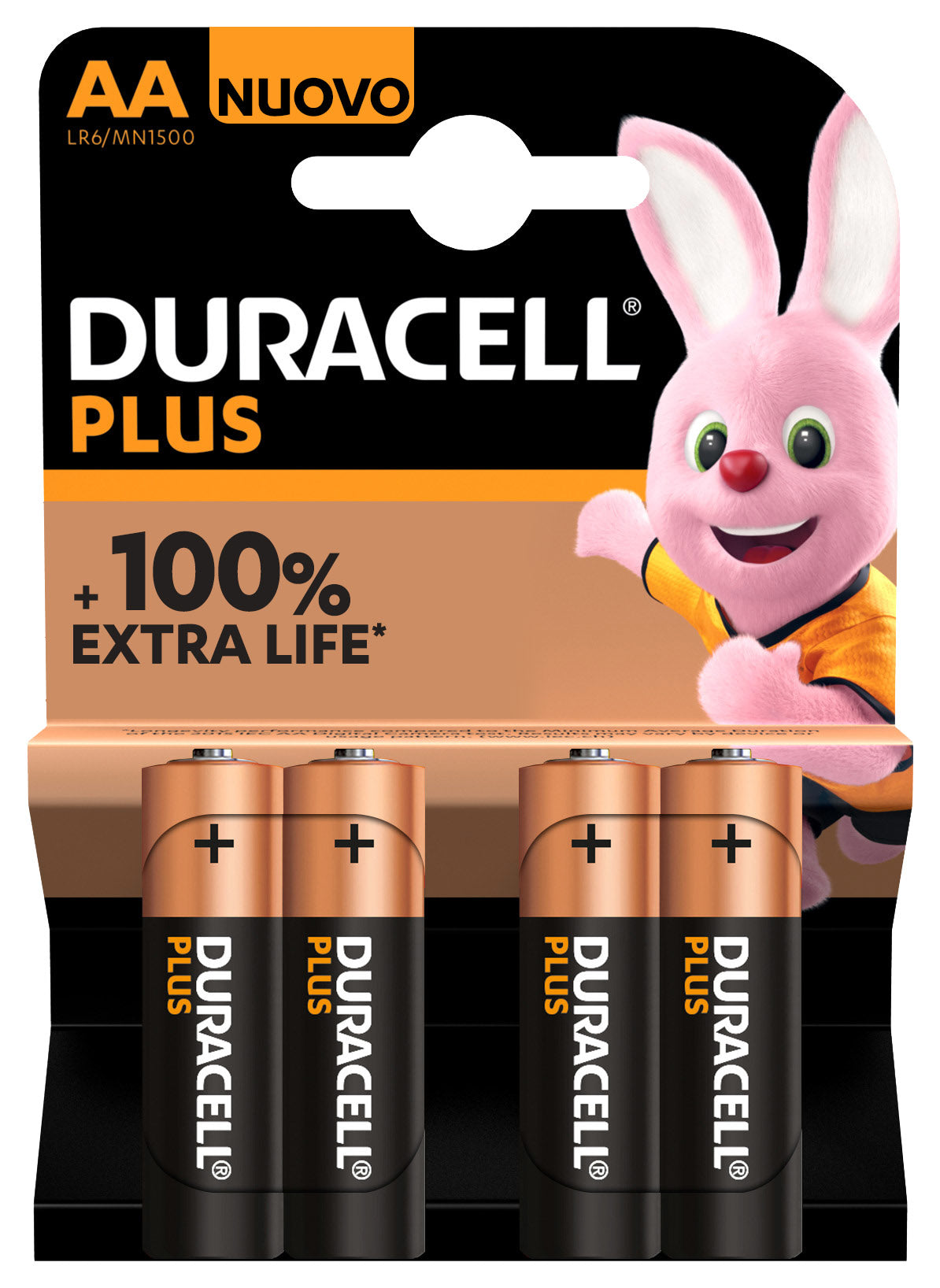Duracell Plus 100 Engångsbatteri AA Alkalisk hushållsbatterier