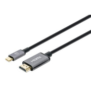 Manhattan 153591 videokabeladapter 1 m HDMI Typ A (standard) USB Type-C Svart