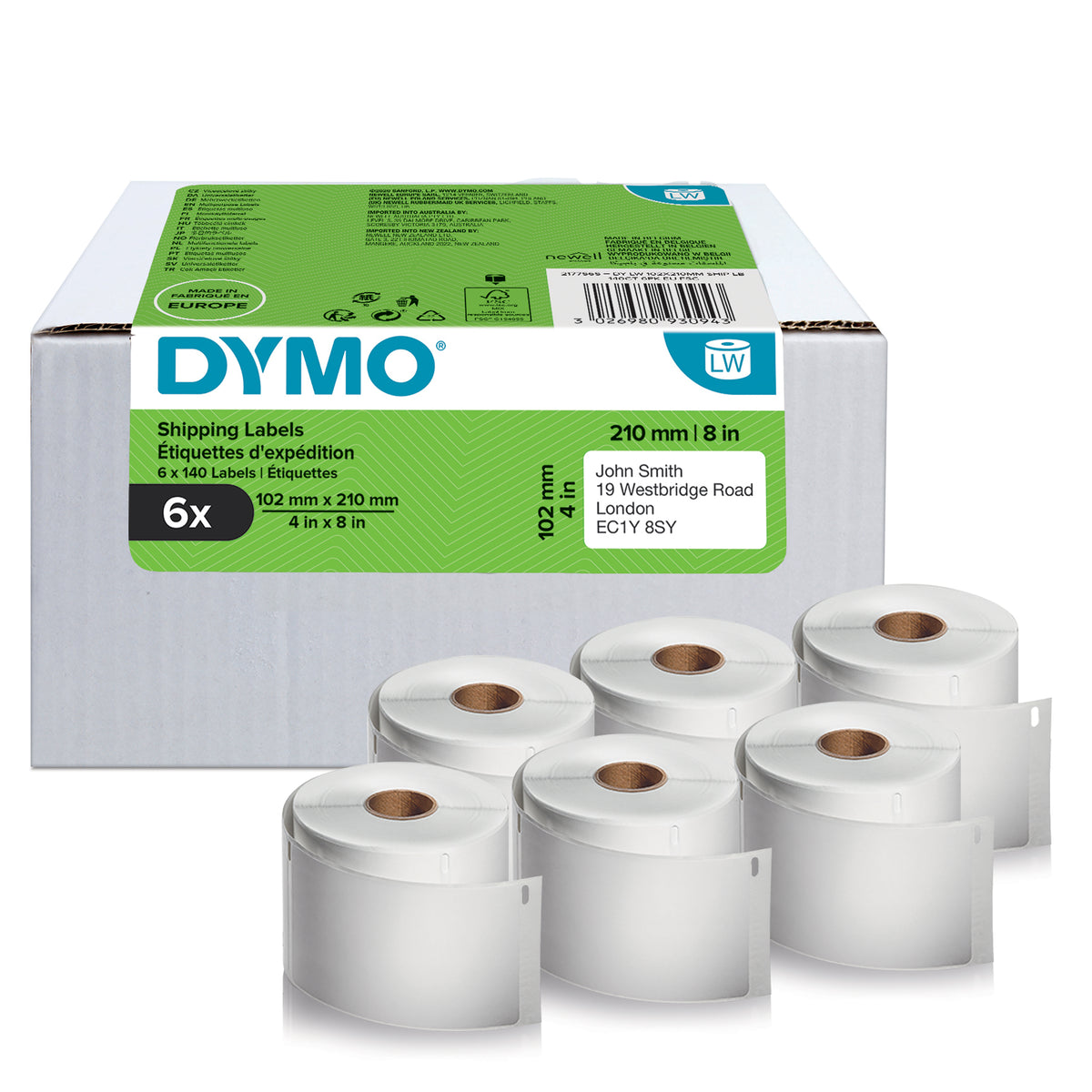 DYMO LabelWriter-originaletiketter för frakt