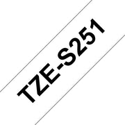 Brother TZE-S251 etikett-tejp Svart på vitt TZ
