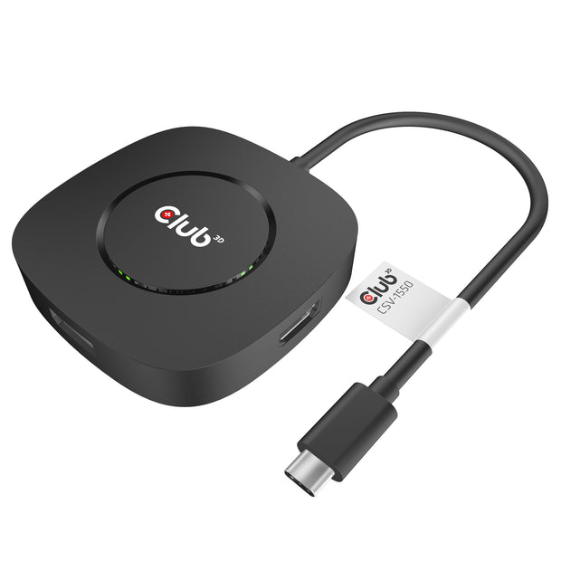 CLUB3D CSV-1550 dockningsstationer för bärbara datorer Kabel USB 3.2 Gen 1 (3.1 Gen