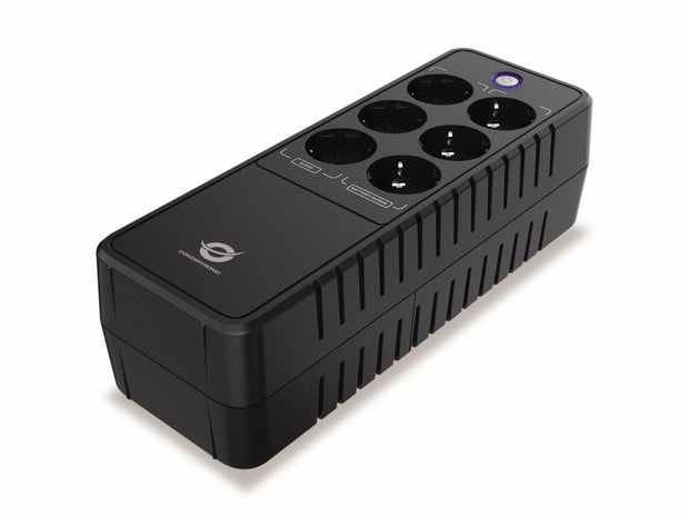Conceptronic ZEUS09E strömskydd (UPS) Vänteläge (offline) 0,85 kVA 490 W 6 AC-utgångar