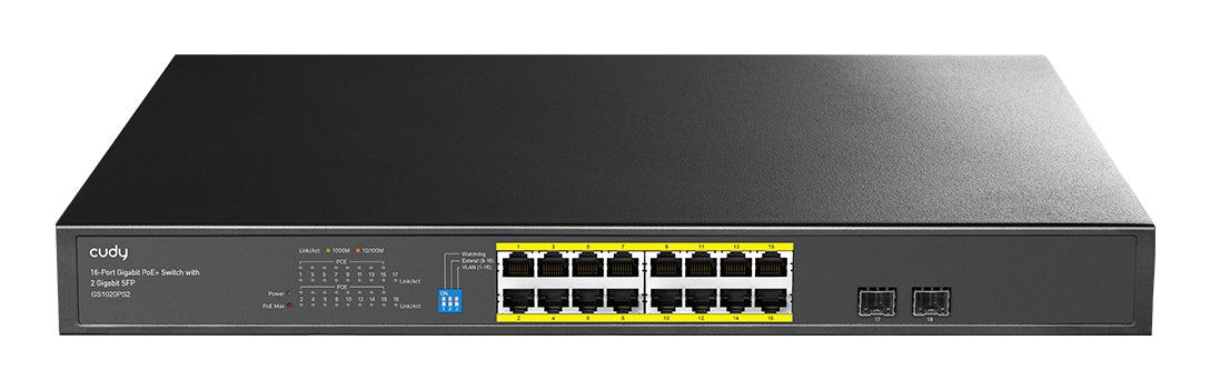 Cudy GS1020PS2 nätverksswitchar Ohanterad Gigabit Ethernet (10/100/1000)
