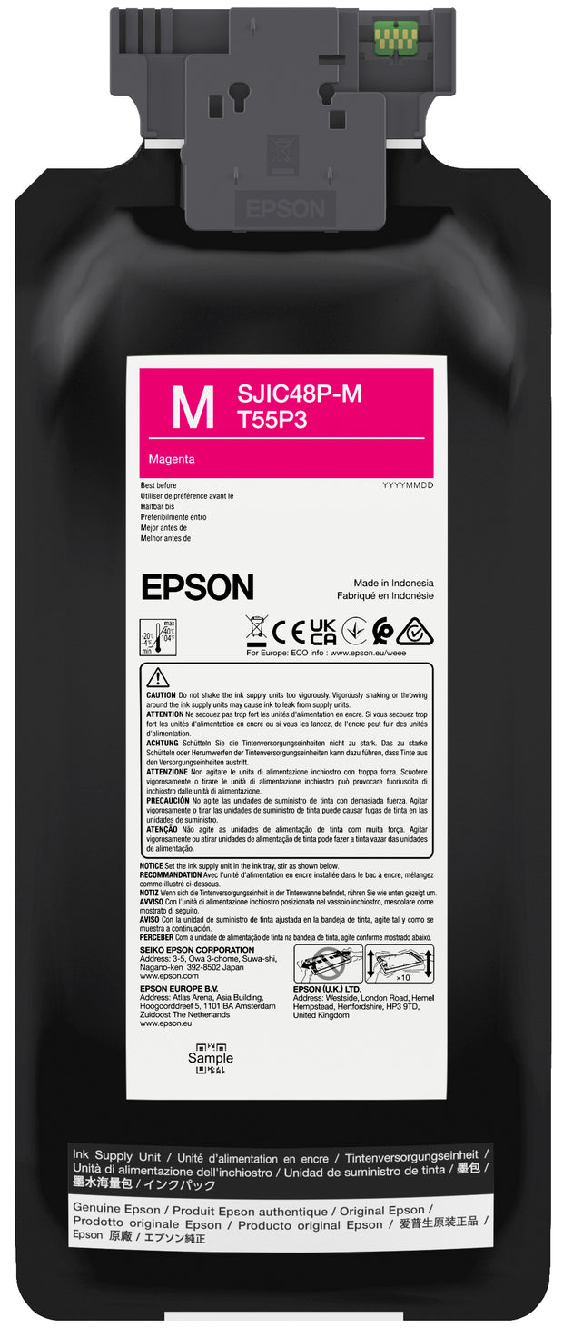 Epson SJIC48P-M Magenta ink cartridge for ColorWorks C8000e