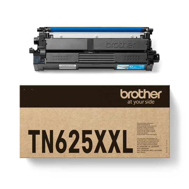 Brother TN-625XXLC Tonerkassett Original Cyan