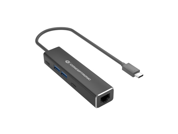 Conceptronic ABBY13B dockningsstationer för bärbara datorer Kabel USB 3.2 Gen 1 (3.1