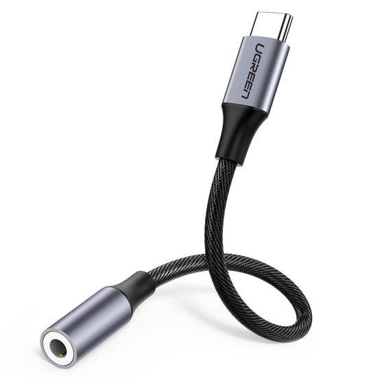 Ugreen 30632 mobiltelefonkablar Svart USB C 3,5mm