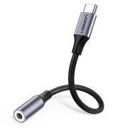 Ugreen 30632 mobiltelefonkablar Svart USB C 3,5mm
