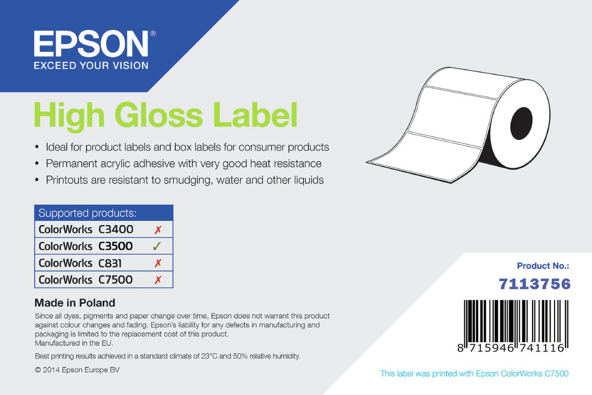 Epson High Gloss Label