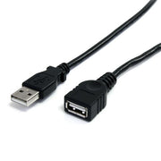 StarTech.com 1,8 m svart USB 2.0-förlängningskabel A till A