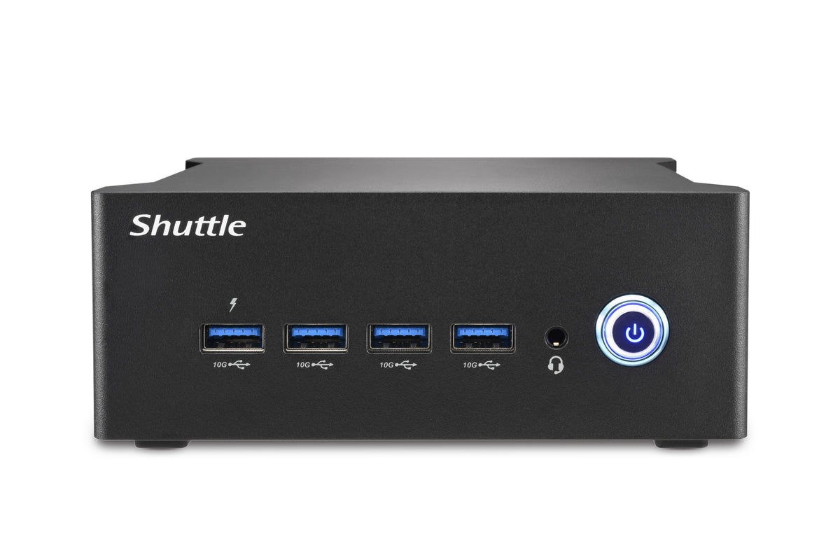Shuttle Nano PC NT10H5 1L storlek PC Svart 125H Intel SoC