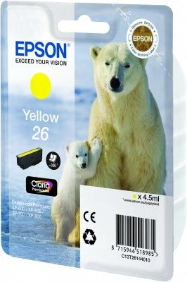 Epson Polar bear Enpack gul 26 Claria Premium-bläck