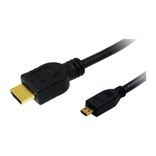 LogiLink CH0032 HDMI-kabel 2 m HDMI Typ A (standard) HDMI Typ D (micro) Svart