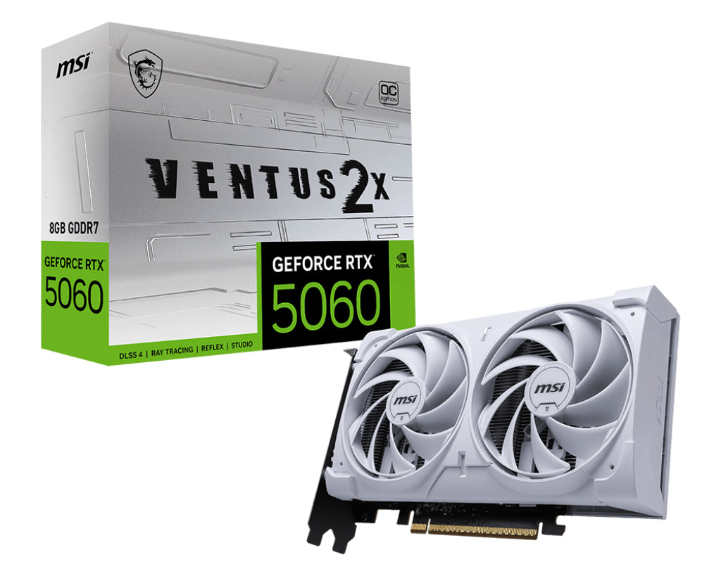 MSI GeForce RTX 5060 8G VENTUS 2X OC WHITE NVIDIA