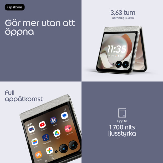 Motorola razr 70 - 256 GB - Vit