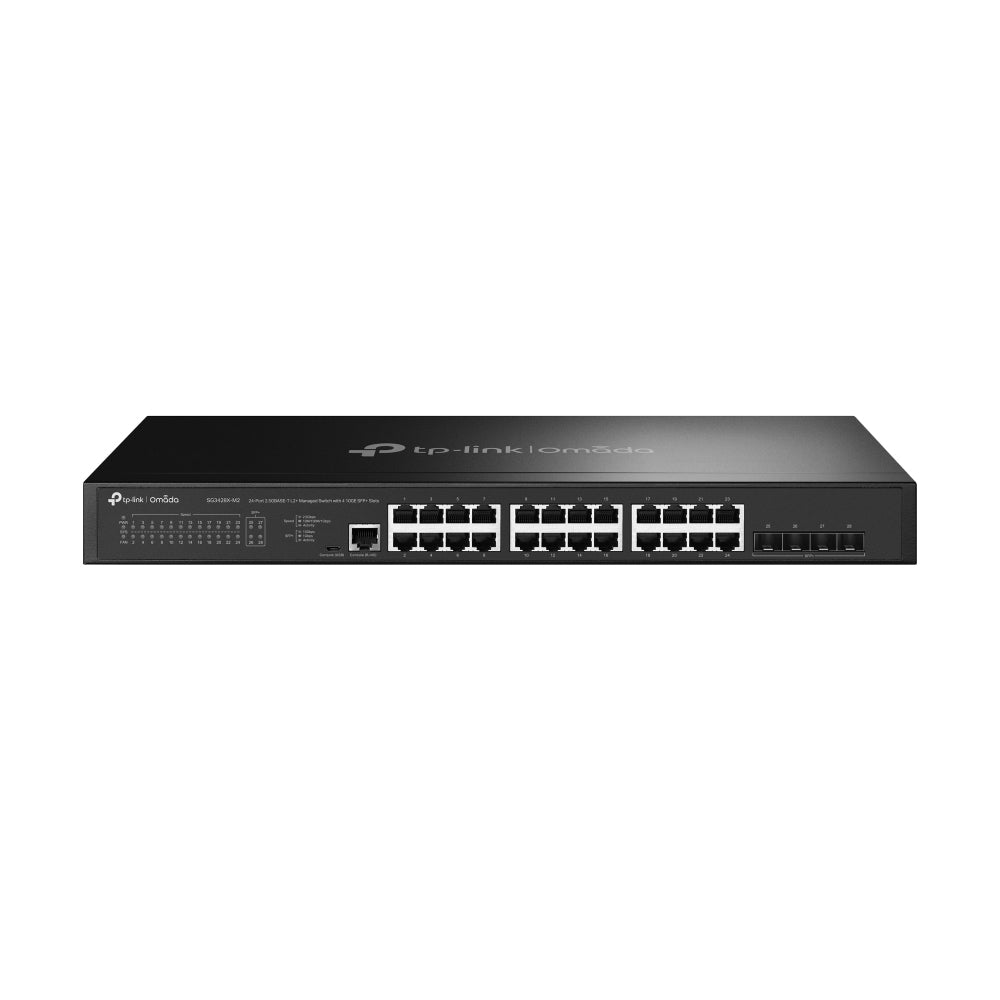 TP-Link Omada SG3428X-M2 nätverksswitchar hanterad L2+ 2.5G Ethernet (100/1000/2500)