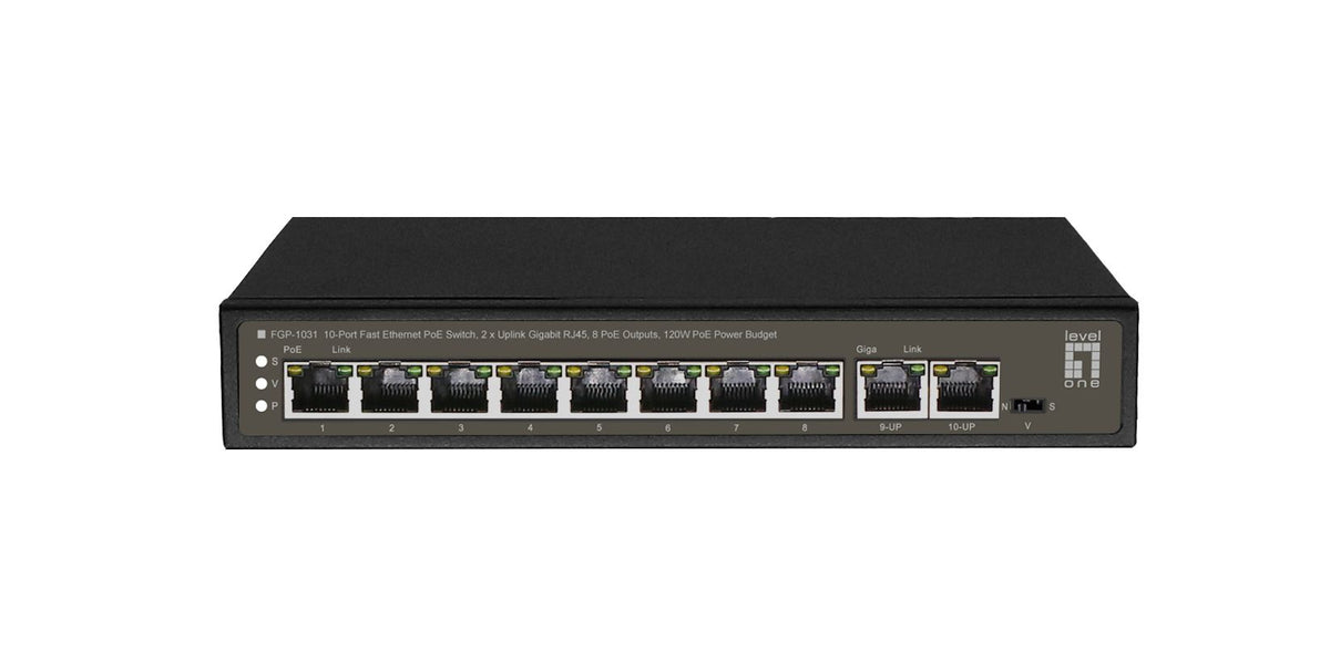 LevelOne FGP-1031 nätverksswitchar Ohanterad Gigabit Ethernet (10/100/1000) Strömförsörjning via Ethernet