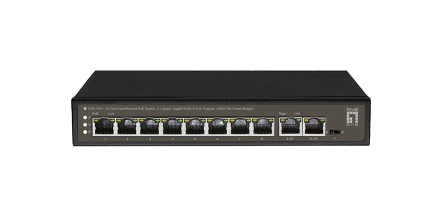 LevelOne FGP-1031 nätverksswitchar Ohanterad Gigabit Ethernet (10/100/1000) Strömförsörjning via Ethernet