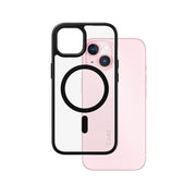 PanzerGlass CARE by Urban Combat Case Transparent w. Black MagSafe iPhone 15