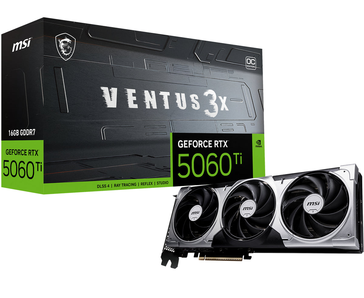 MSI VENTUS GeForce RTX 5060 TI 16G 3X OC NVIDIA - V812-072R