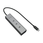 i-tec Metal C31HUBMETAL8KPDPRO gränssnittshubbar USB Type-C 10000 Mbit/s Silver