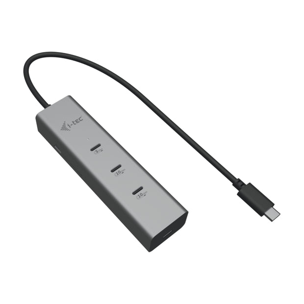 i-tec Metal C31HUBMETAL8KPDPRO gränssnittshubbar USB Type-C 10000 Mbit/s Silver
