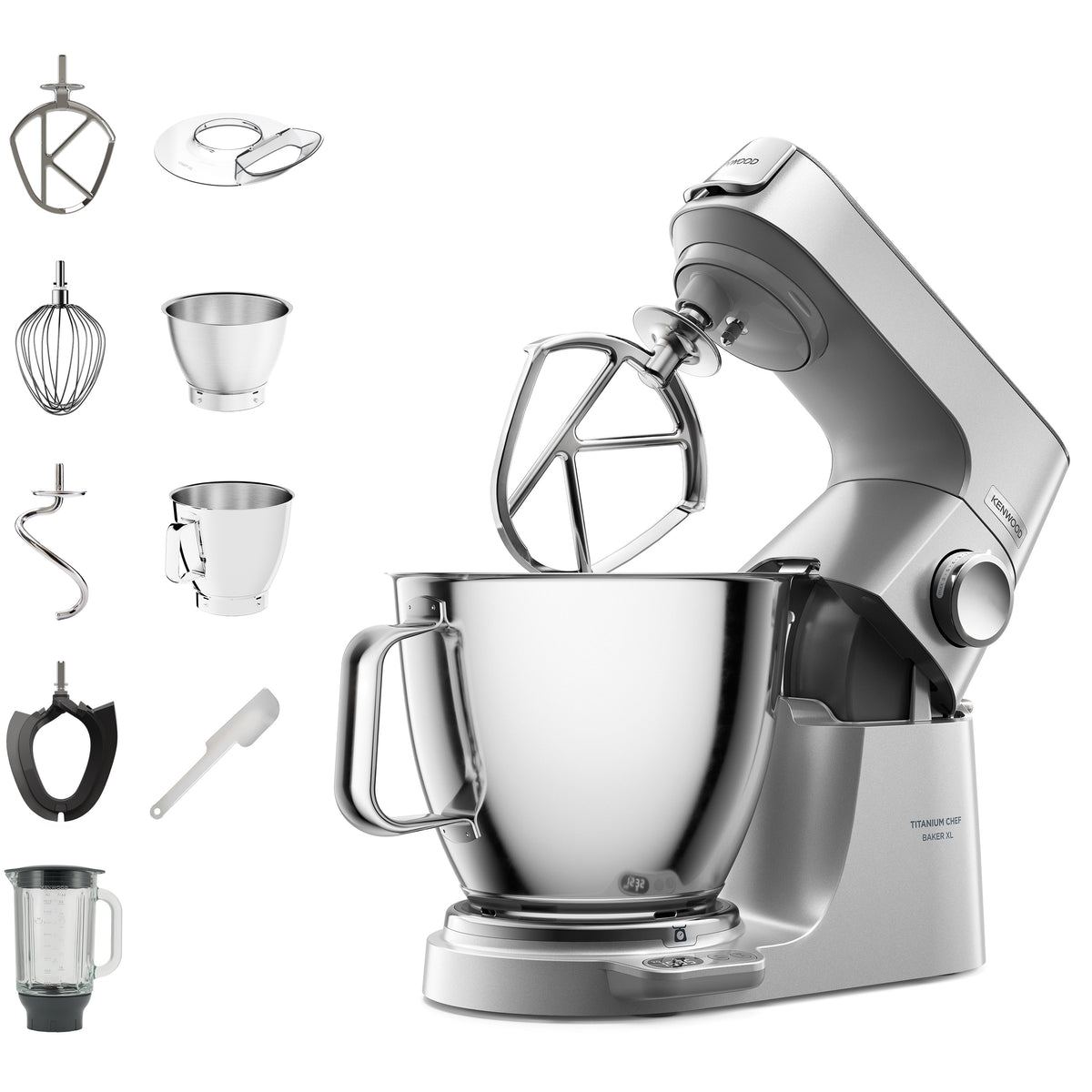 Kenwood Titanium Chef Baker XL matberedare 1200 W 7 l Rostfritt stål