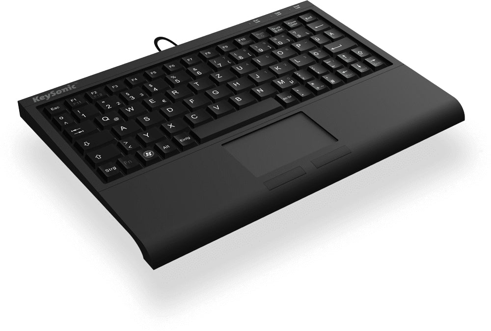KeySonic ACK-3410 (DE) tangentbord Kontor USB QWERTZ tyska Svart