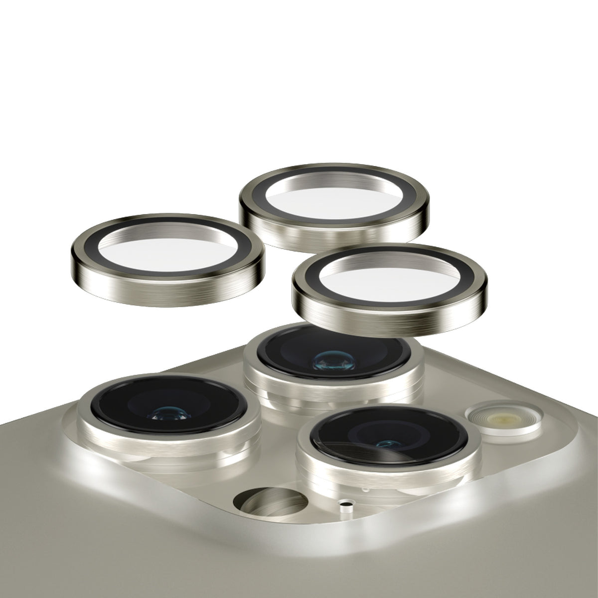PanzerGlass Hoops Metal Camera Lens Protector Natural iPhone 15 Pro
