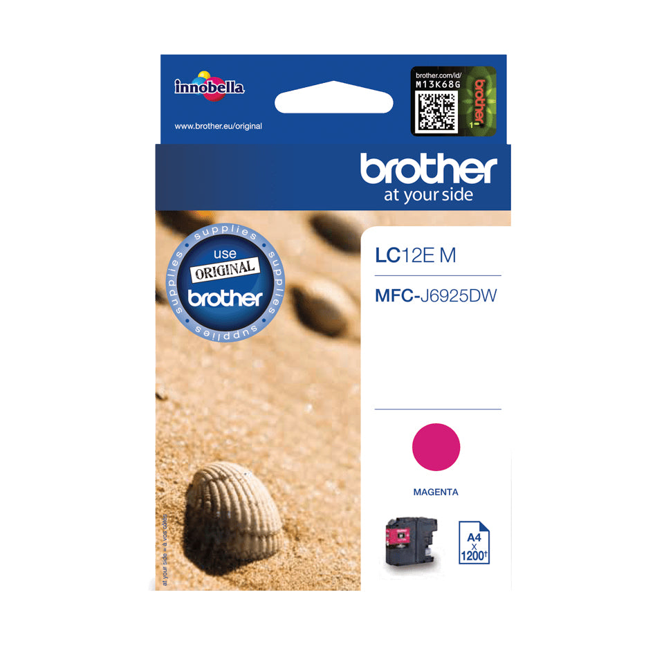 Brother LC12EM bläckpatroner Original Magenta