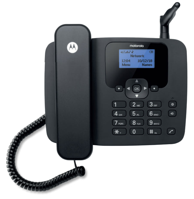 Motorola FW410 Analog telefon Namn och uppringnings-ID Svart