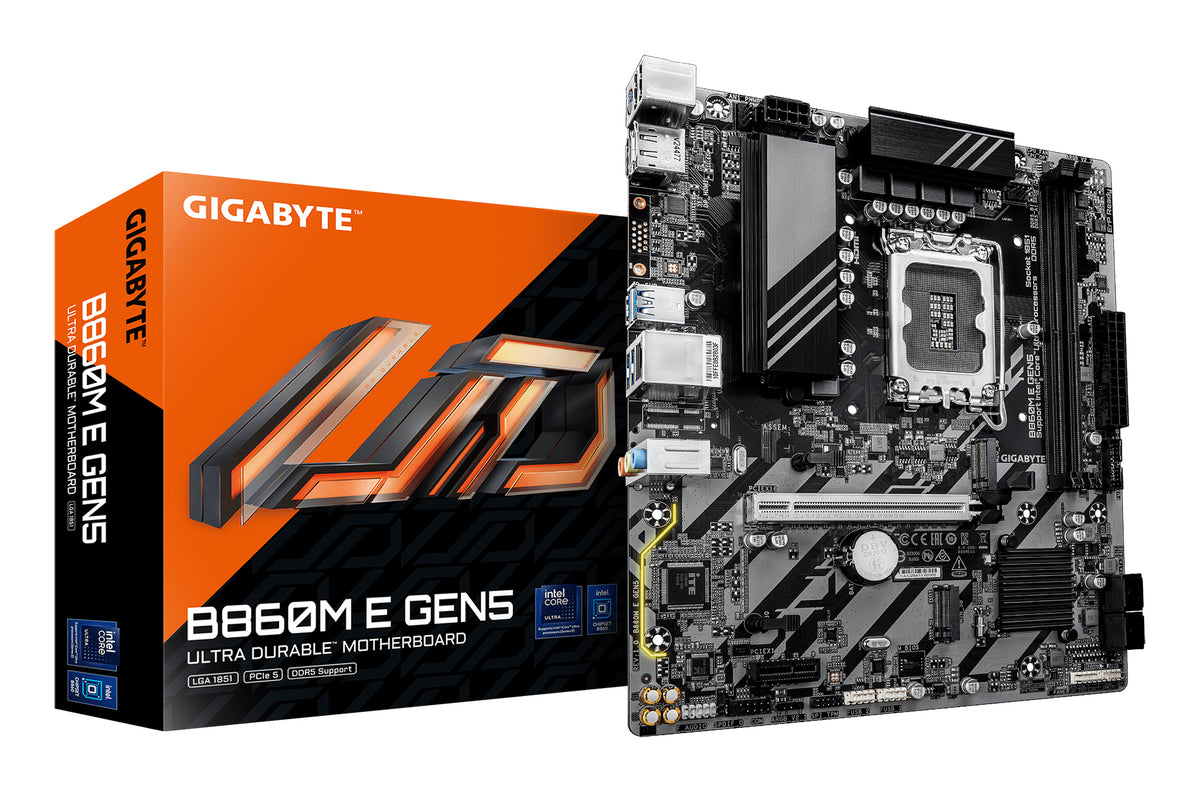 GIGABYTE B860M E GEN5 moderkort Intel B860 LGA 1851 (Socket V1) micro ATX