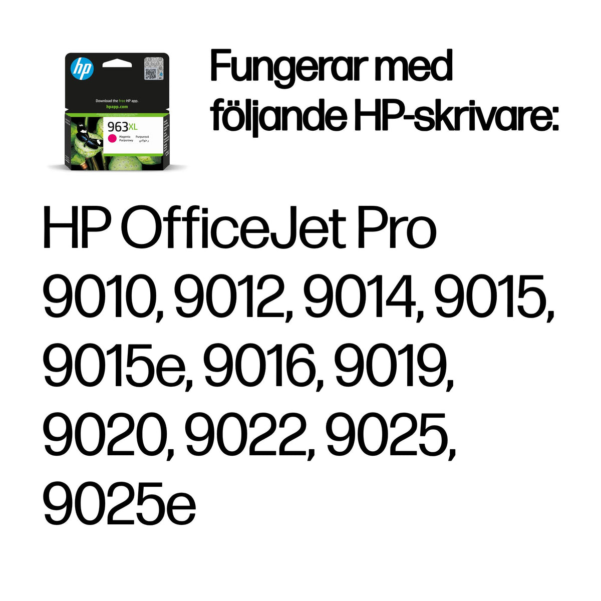 HP 963XL magenta original bläckpatron med hög kapacitet