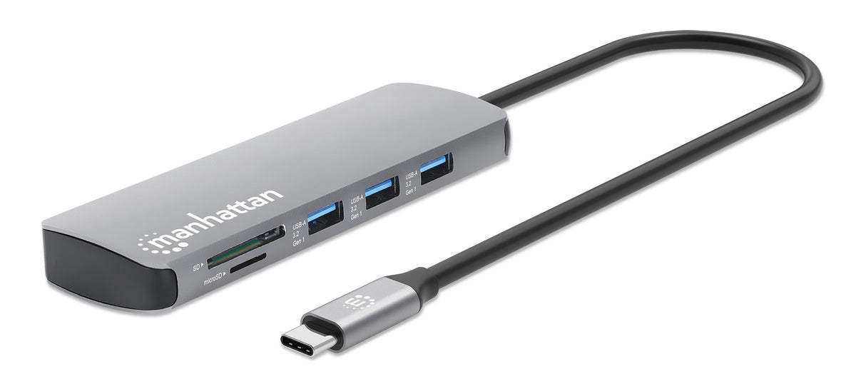 Manhattan 190459 dockningsstationer för bärbara datorer Kabel USB 3.2 Gen 1 (3.1 Gen