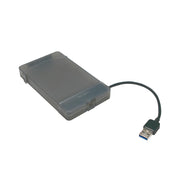 LogiLink AU0037 Hölje för lagringsenheter HDD- / SSD kabinett Grå 2.5"