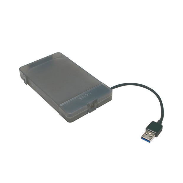 LogiLink AU0037 Hölje för lagringsenheter HDD- / SSD kabinett Grå 2.5"