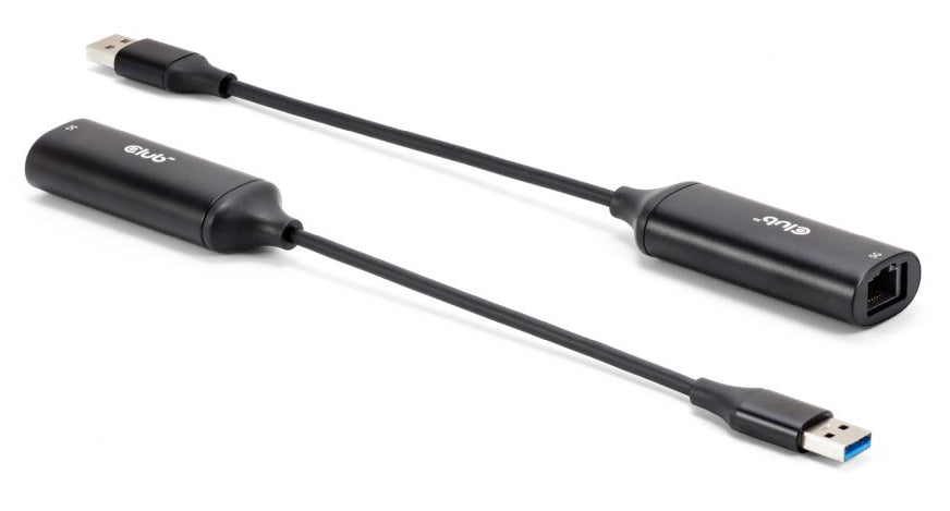 CLUB3D CAC-1421 kabelomvandlare (hane/hona) USB Type-A RJ45 Svart