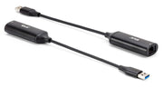 CLUB3D CAC-1421 kabelomvandlare (hane/hona) USB Type-A RJ45 Svart