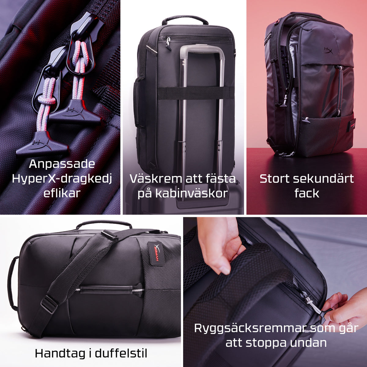 HyperX Knight-ryggsäck