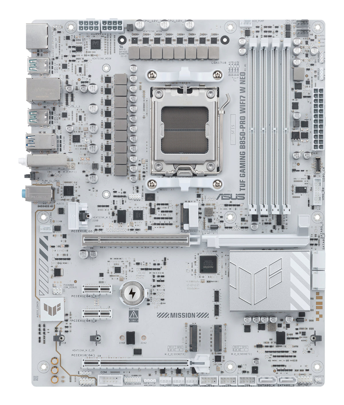 ASUS TUF GAMING B850-PRO WIFI7 W NEO AMD B850 AM5-sockel ATX
