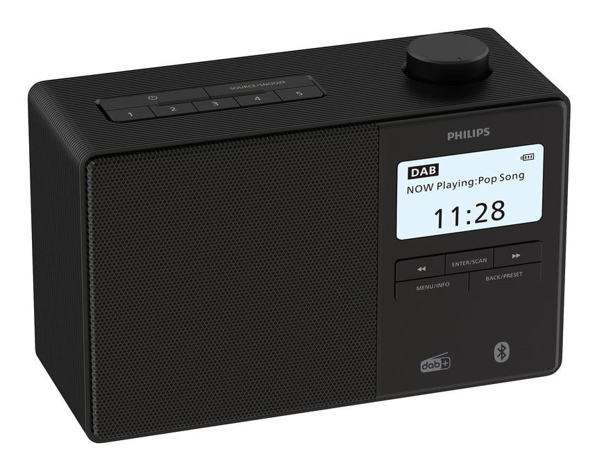 Philips TAR5600/00 radioapparater Klockradio Digital Svart