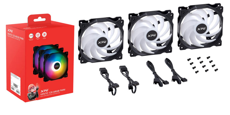 XPG VENTO 120 ARGB PWM Datorväska Fan datorkylare
