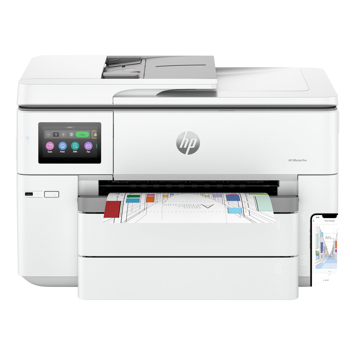 HP OfficeJet Pro 9730e Trådlöst All-in-One Färg Skrivare - Termisk bläckstråle