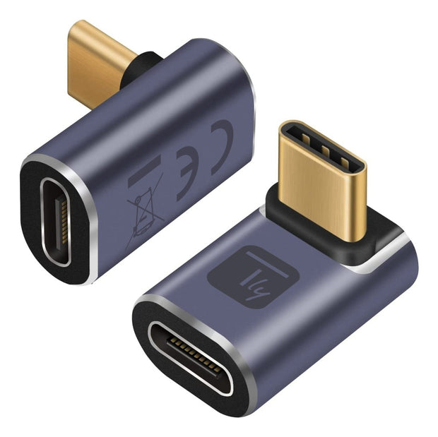 Techly IADAP USB4C-40G kabelomvandlare (hane/hona) USB-C 4.0 Grå