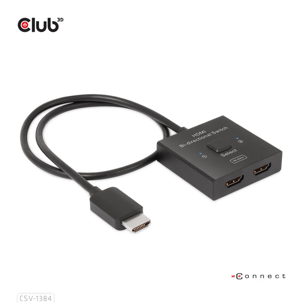 CLUB3D CSV-1384 KVM-switchar Svart