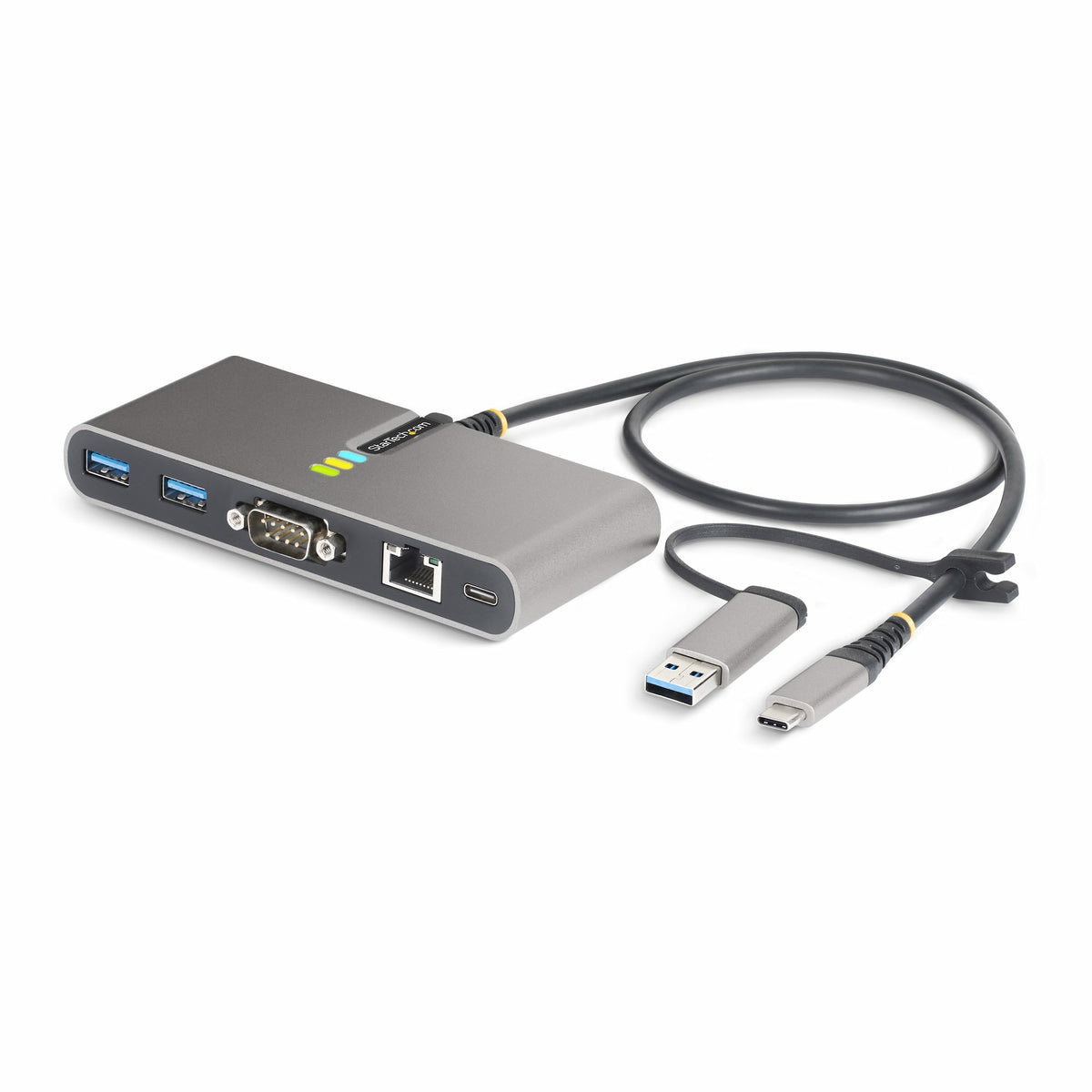StarTech.com USB-C-hubb med Ethernet och RS-232