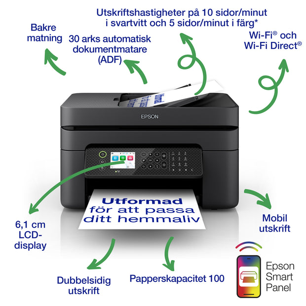 Epson WorkForce WF-2950DWF - Bläckstråleskrivare - Duplex