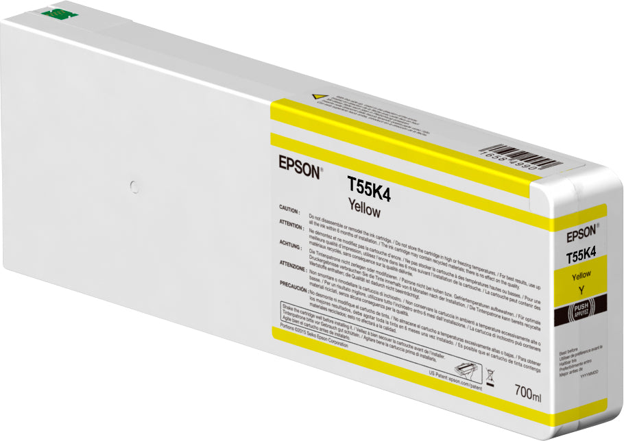 Epson Singlepack Yellow T55K400 UltraChrome HDX/HD 700ml