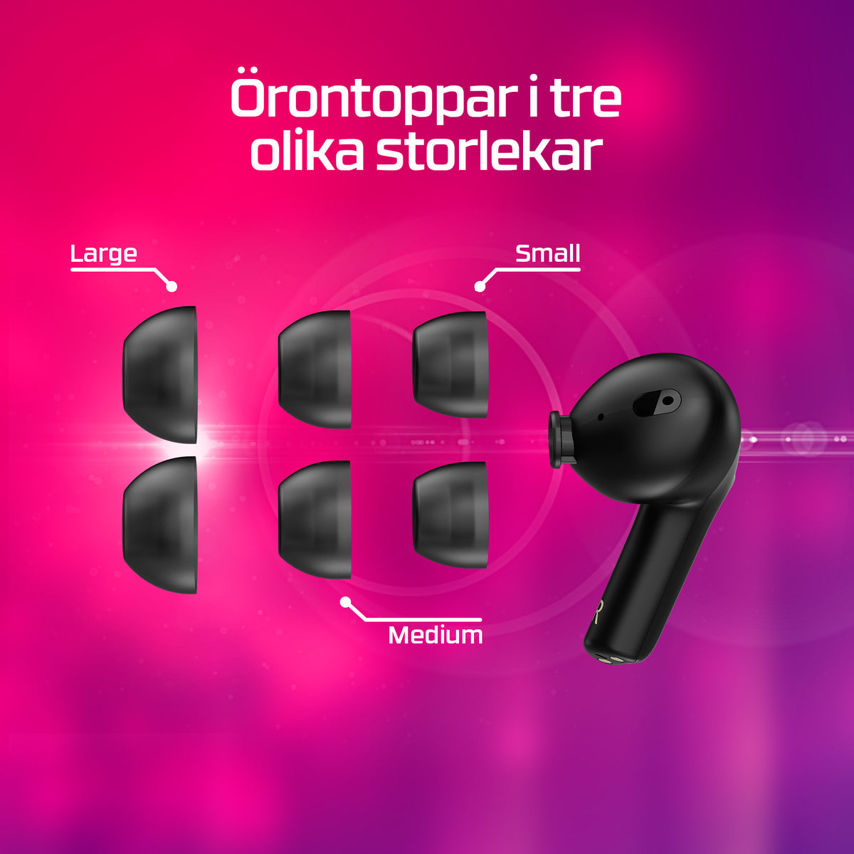 HyperX Cloud MIX Buds 2 trådlösa hörlurar (svarta)