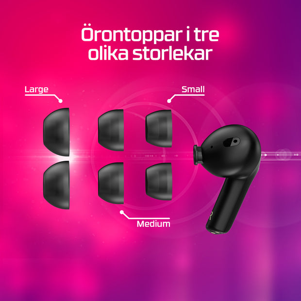 HyperX Cloud MIX Buds 2 trådlösa hörlurar (svarta)